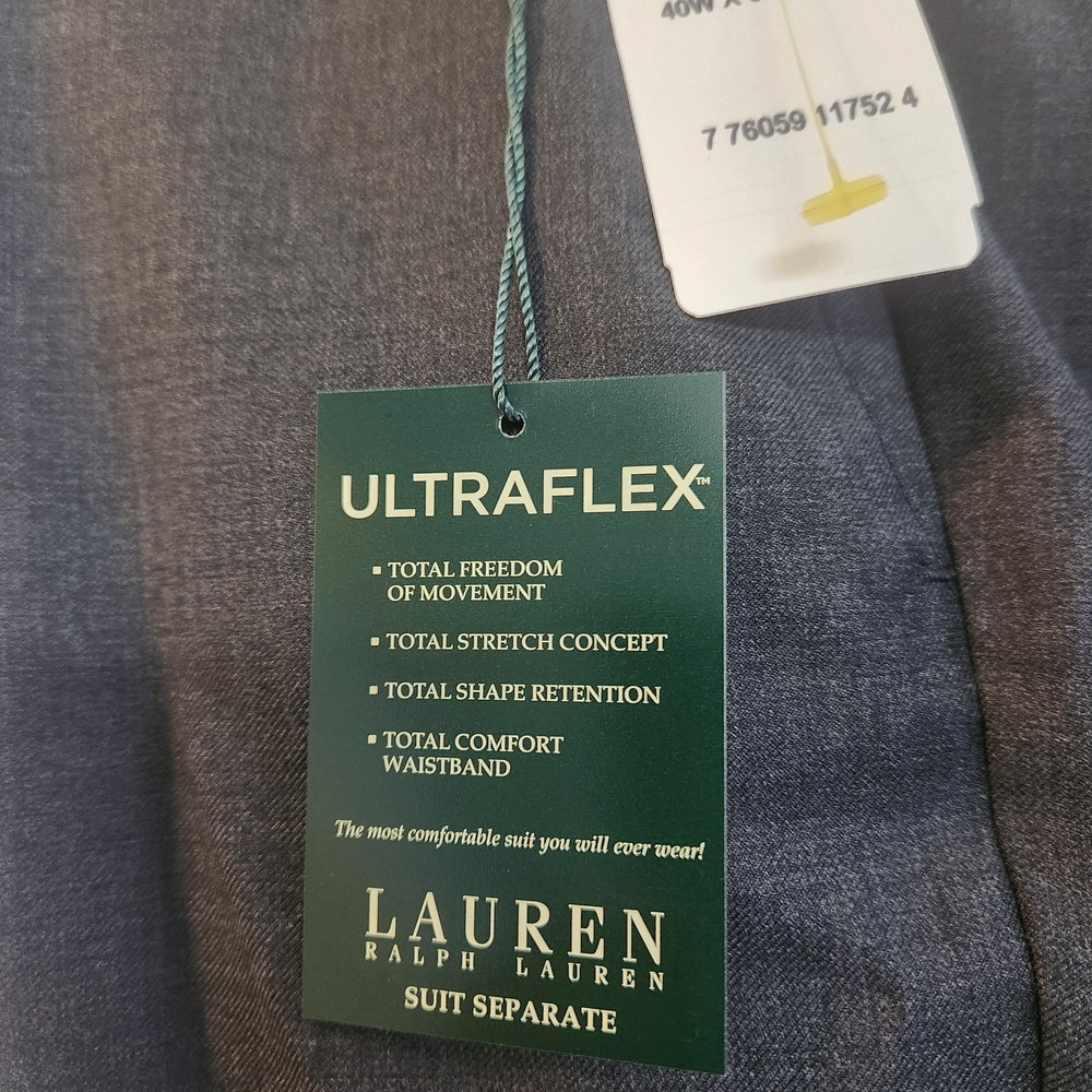 Ralph Lauren Ultraflex Suit Pants in Charcoal 40 By 32
